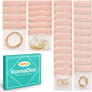 코르나도스 30피스 2.76x4.13인치 은 보관용 변색 방지 보석 가방 반지 동전 및 평판 제품의 위한 보호 천