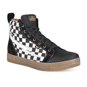 코르텍 남성 슬레이어 캔버스 체크 오토바이 라이딩 슈즈