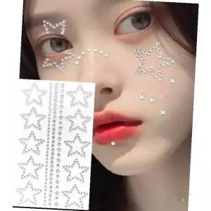 얼굴장식 워터프루프 스티커 페이스용 임시문신 공연용 축제용 포인트메이크업