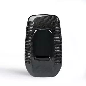 호환  Toyota Alphard RAV4 HILUX 용 탄소 섬유 자동 원격 스마트 자동차 키 케이스 커버 캡 쉘 장식