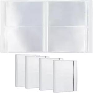 Briartw 5팩 클리어 크래프트 보관 앨범 스티커 사진 스탬프 및 커팅 다이를 위한 80개의 포켓이 있는