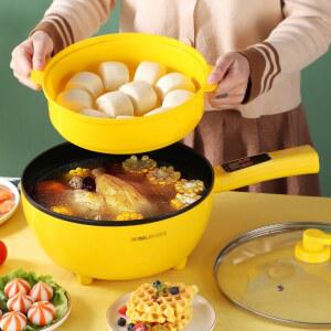 다기능 전기 후라이팬 쿠커 샤브샤브 작은 멀티 라면 없이 프라이팬 밥솥 인스턴트