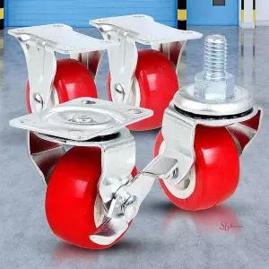 경량 PVC 바퀴 의자운반 소형 4개 1.5 앵글 케스터hij255