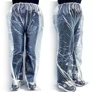 일회용비닐바지 일회용 비닐 바지 투명 비옷 작업 위생 우비 작업복