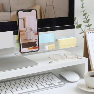 컴퓨터 모니터 액세서리 홀더 작업 가정용 노트북 노트 오거나이저 스크린용 메모 데스크탑 보드 사무실 스티키