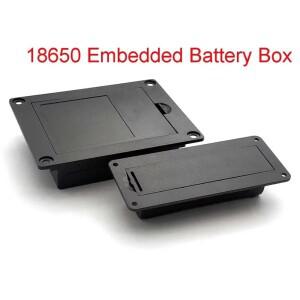 5pcs 18650 배터리 케이스 홀더 니켈 스트립 보드 빈 상자와 잘 어울리는 두꺼운 재질의 검정색