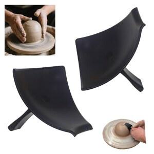 QZ IRE 바퀴 던지기 점토 센 보조 초보 도예가 도구 및 가정용 가마 스튜디오 도자기 제작을 위한 휴대용