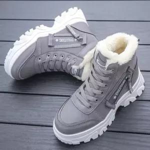 여성앵글부츠 운동화 키높이 털부츠 겨울 하이탑 기모 워커 여성