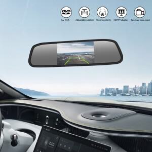 자동차 후방 거울 디스플레이 4.3인치 HD 비디오 주차 모니터 공용 TFT LCD 컬러