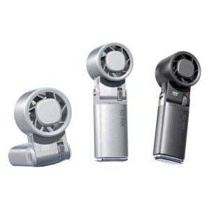 2026 미니 휴대용 선풍기 9000mAh 터빈 목걸이형 강력 아이스팩 냉각기 전기 고속 접이식