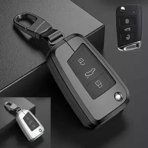 호환  폭스바겐 골프 7 MK7 CC 스코다 티구안 옥타비아 시트용 A 알루미늄 합금 자동차 키 케이스 커버