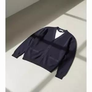 캘러웨이 26SS 립 니트 브이넥 가디건 골프웨어 네이비 C26118101