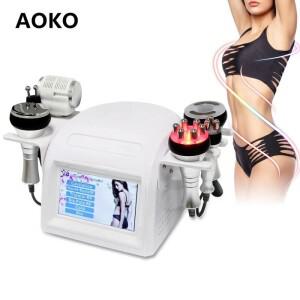 AOKO 진공 마사지 미용 기계 6 in 1 40K 초음파 캐비테이션 지방 버너 장치 얼굴 리프팅 바디 쉐이프 스킨