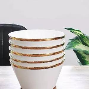 [콩심팥심]금을 두른 퓨어화이트 골드링 공기1P 대접1P