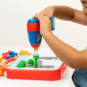 전동드릴 볼트 알파벳 숫자 배우기 교구 아동장난감 유아