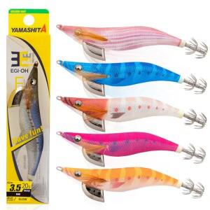 야마시타 루미너스 우드 쉬림프 EGI-OH F 스퀴드 지그 낚시용 오징어 미끼 바다 보트 루어 2/2.5/3/3.5 6.5