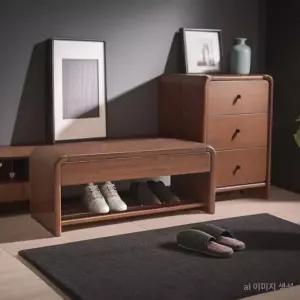 현관 수납 벤치 신발장 스툴 슈벤치 진열대 선반 의자