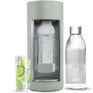 새로운 마이소다 유리 소다 스트리밍 기계 탄산수 제조기 1L 및 플라스틱 병 무소음 실린더 없음 색상 녹색