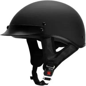 네오헬름 하프 헬멧 모터사이클 오픈 페이스 닷 승인 남성 바이커 스쿠터용 매트 블랙