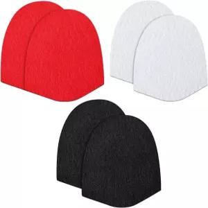 볼링화 슬라이드 패드 3쌍 대부분의 위한 범용 글라이드 밑창 교체 펠트화 슬라이더 남성용 다색 변환 키트