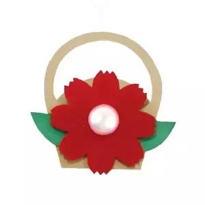 꽃장식 핀 만들기 재료 종이공예 어린이 미술활동 감사선물 체험학습 교육용품