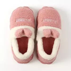 [에이치플러스몰]TBZ 토끼뽀글이 보온 털실내화 245-250mm-색상랜덤발송