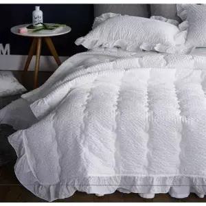 [에이치플러스몰]TBZ 프릴퓨어 리플 아사 여름 간절기 이불 Q 화이트