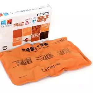온열찜질용품 천연황토소재 인견원단 냉온겸용 어깨 허리 복부  가정용 휴대용