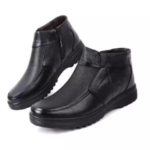 가죽 옆지퍼 방한화 신사화 겨울 정장구두 털 부츠 oxT2+3wNV