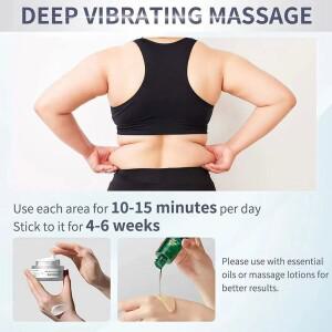 전기 바디 마사지기, 재사용 가능 패드 3개 포함, 목, 어깨, 허리, 복부, 엉덩이, 다리용 셀룰라이트 제거
