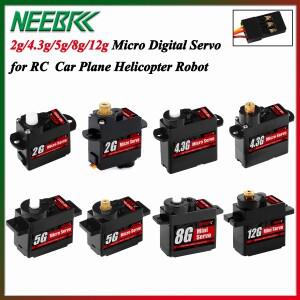 NEEBRC 2g 4.3g 디지털 마이크로 서보 미니카 비행기 드론 헬리콥터 고정익 Wltoys K969 XKS X450 SCX24용