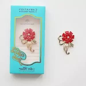 장식 브로치 핀 감사 선물세트 꽃 액세서리 카드 포함 어버이날 스승의날 기념