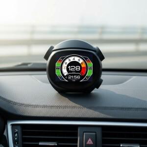 차량  계기판 OBD 수온계 속도 전압 연료 소비량 주행 거리 LCD 디스플레이 K10 HUD