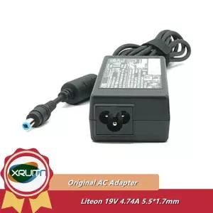 호환  Acer 90W Aspire E17 E5-773G-59SL 노트북 전원 공급 장치 5.51.7mm 용 OEM LITEON 19V 4.74A PA-190