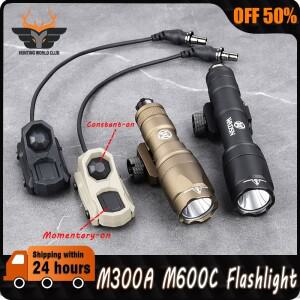 전술 Surefir 손전등 SF M300 무기 라이트 AXON 스위치 맞는 20mm Picatinny MLOK KEYMOD 레일 Airsoft 사
