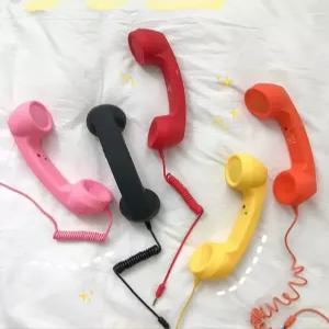 선물 레트로 친구 핸드폰수화기 수화기이어폰