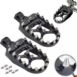 레스크 오프로드 CNC 와이드 풋 페그 할리 스포츠스터 언 883 다이나 팻보이 360도 회전 MX 초퍼 밥버