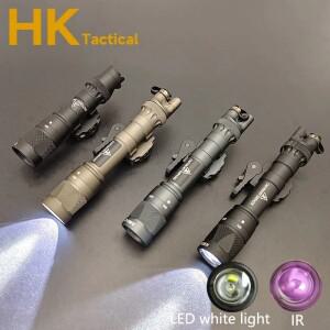 전술 무기 라이트 M600 M622V IR 조명기 및 LED 백색광 손전등, 퀵 릴리즈 베이스, 20MM 레일 장착 가능