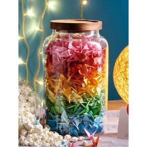 학종이보관병 투명화병 종이학유리병 선물 종이접기 2700 스타 병 대형 페이퍼