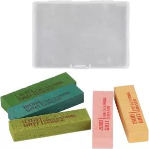 기타 프렛 스트링 지우개 연마 고무 블록 5개 세트 다이아몬드 샌드 180 400 1000 1500 2000 그릿 베이스