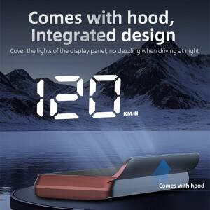 W2 GPS 헤드업 디스플레이 프로젝션 속도계 디지털 KMH HUD 차량용 자동차 전자 액세서리