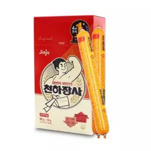 천하장사 800g(16개입)x10통 1박스 큰 소시지 단체 어린이 사무실 탕비실 영양 간식 소세지