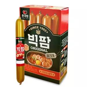롯데 오리지날 소시지 600gx8통 대용량 단체 영양 간식 안주 소세지 선물 학교 학원 탕비실