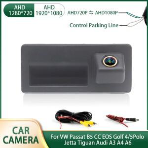 AHD 1080P 자동차 트렁크 핸들 VW 폭스바겐 Passat B5 CC EOS 골프 4/5Polo Jetta Tiguan Audi A3 용 역방