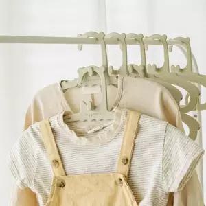 아동 옷걸이 길이조절 키즈용 아기옷 유아 옷걸이 신생아 10개입 플라스틱 레이어드 휴대용 이동식 아기방