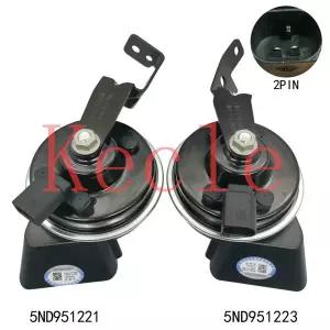 호환  스코다 옥타비아용 달팽이 뿔 VW 티구안 투란 라부다 산타나 라비다 파사트 5ND951221 5ND951223 2