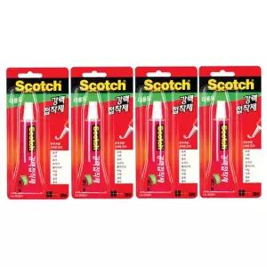 [오피스온] 3M 다용도 강력접착제 30ml X 4개세트 (AD6004)