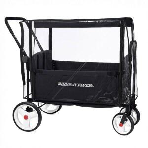 SASHA 모든 라디오 플라이어 유모차 왜건 커버 최대 투명 모델용 레인 유모차 커버리지