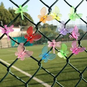 10/50pcs 식물 고정 클립  나비 잠자리 클램프 정원 포도 나무 등반 지원 플라스틱 분재 Decors