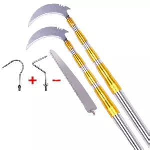 수초제거기 스틸 장대 텔레스코픽 갈고리 낚시 바다 제거대
